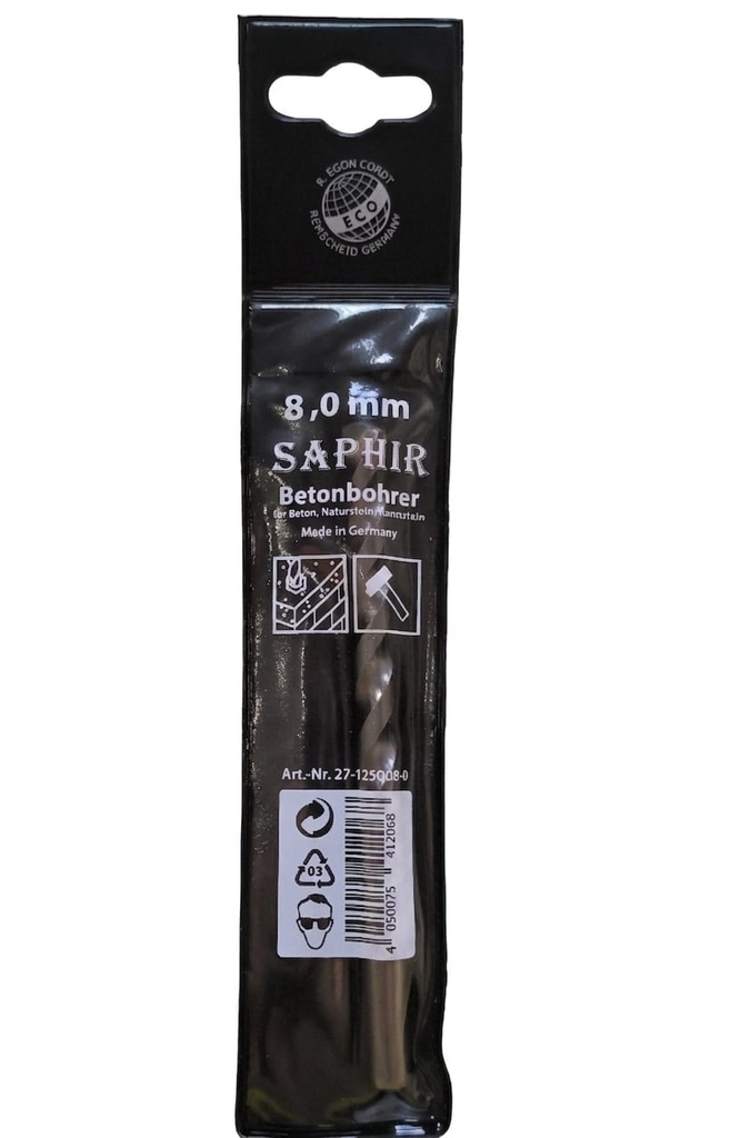 [128408] Broca de concreto 8mm Eco/Saphir