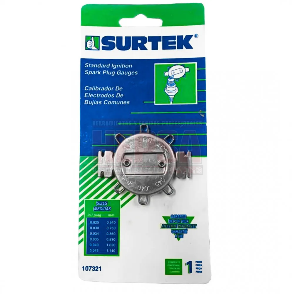 [135201] Calibradores de Electrodo de Bujía (107321) Surtek