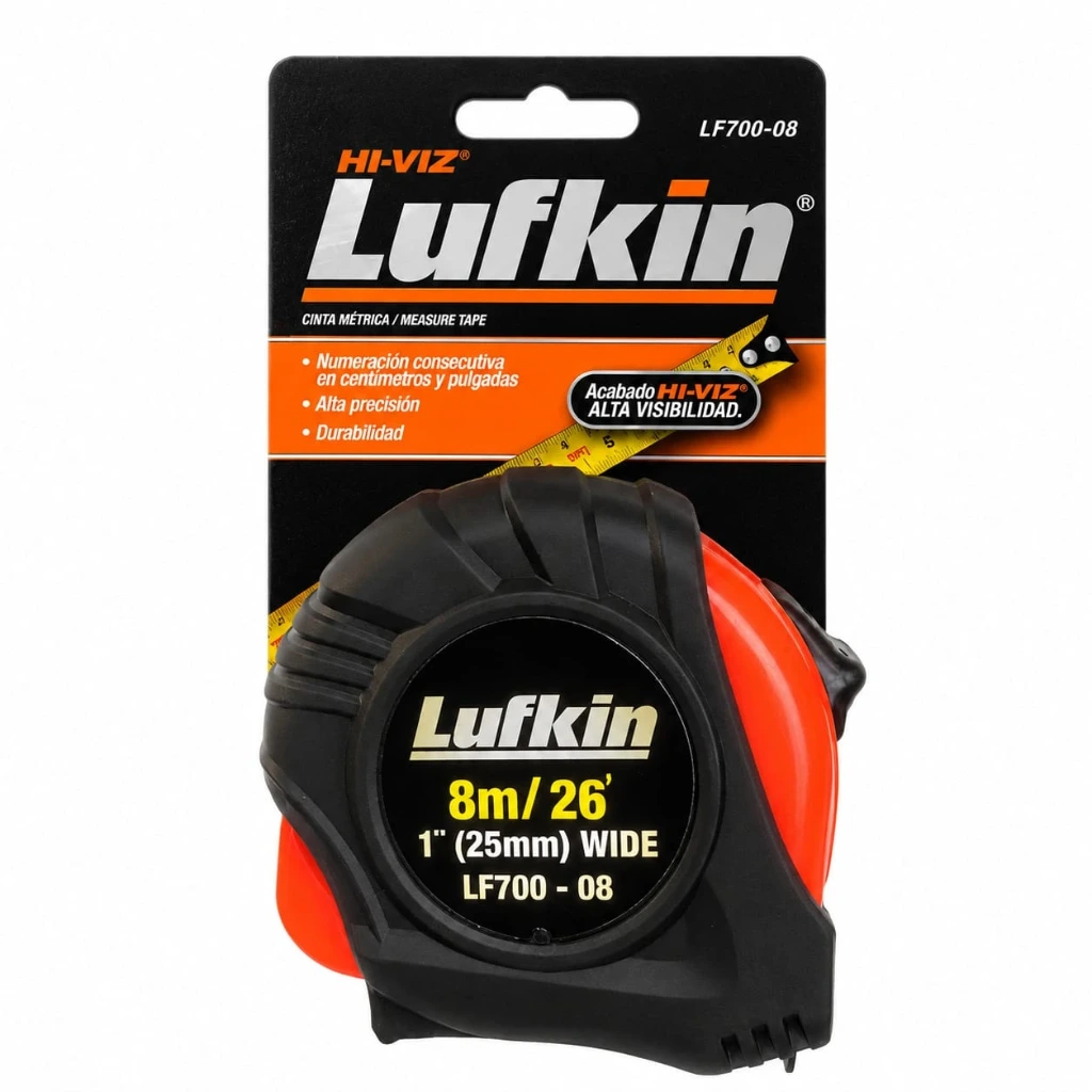 Flexómetro LUFKIN - 8m.x  1" gancho iman.