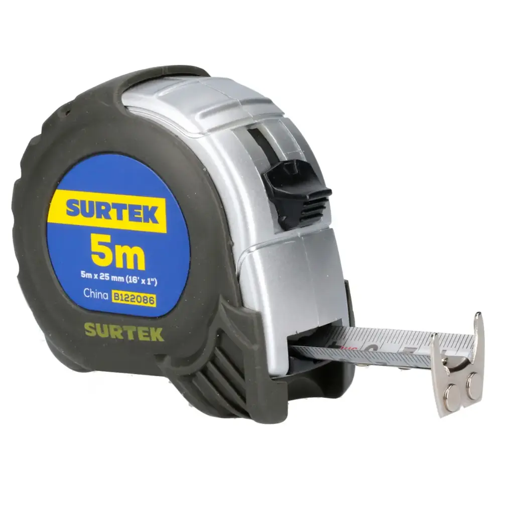 [146075] Flexómetro Silver 5m x 1" (B122086) Surtek
