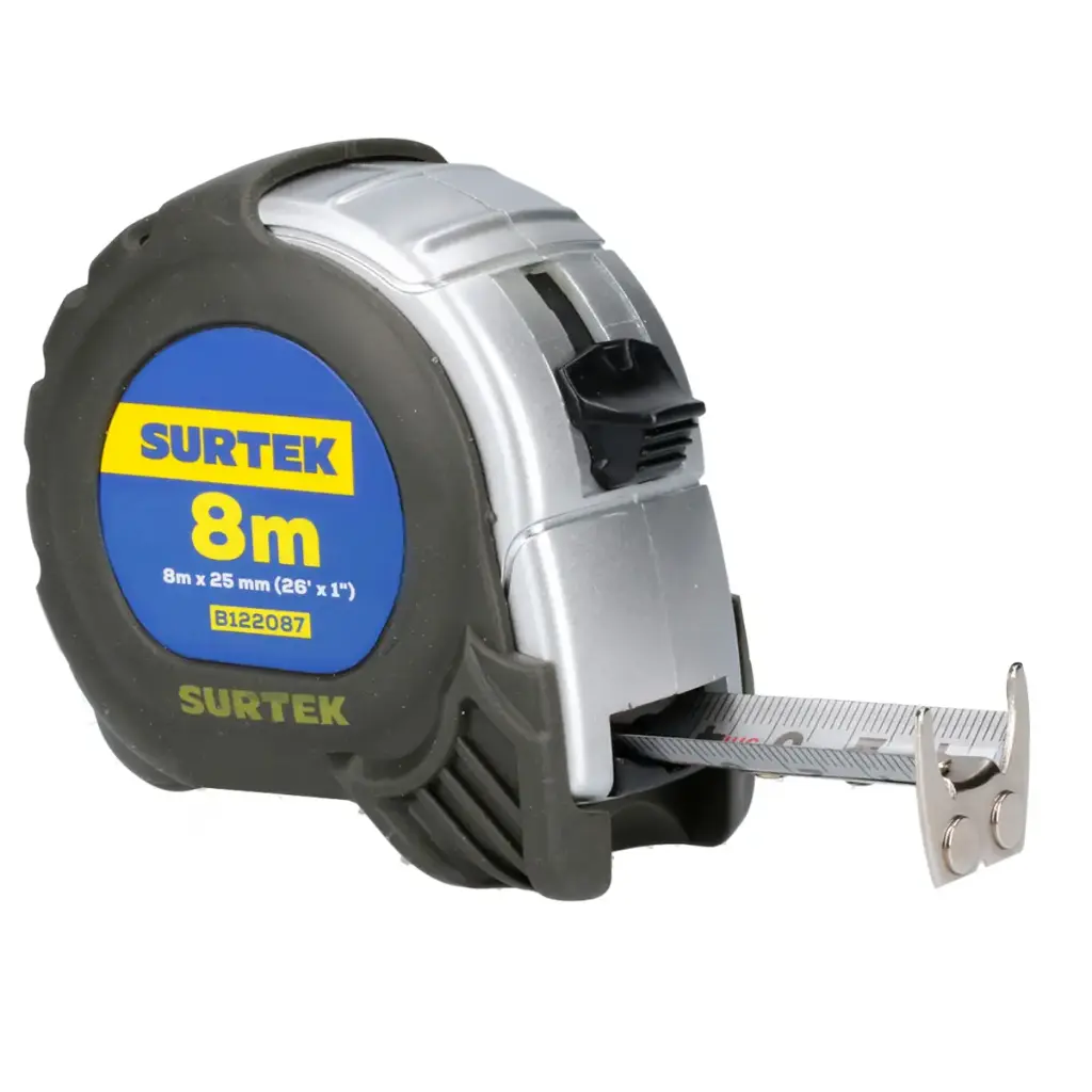 Flexómetro Silver 8m x 1" (B122087) Surtek