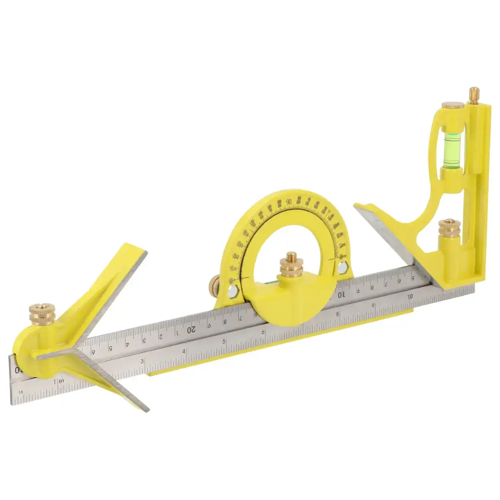 Escuadra/Goniómetro de combinaciones con cabezas maquinadas 12" 122255 Surtek