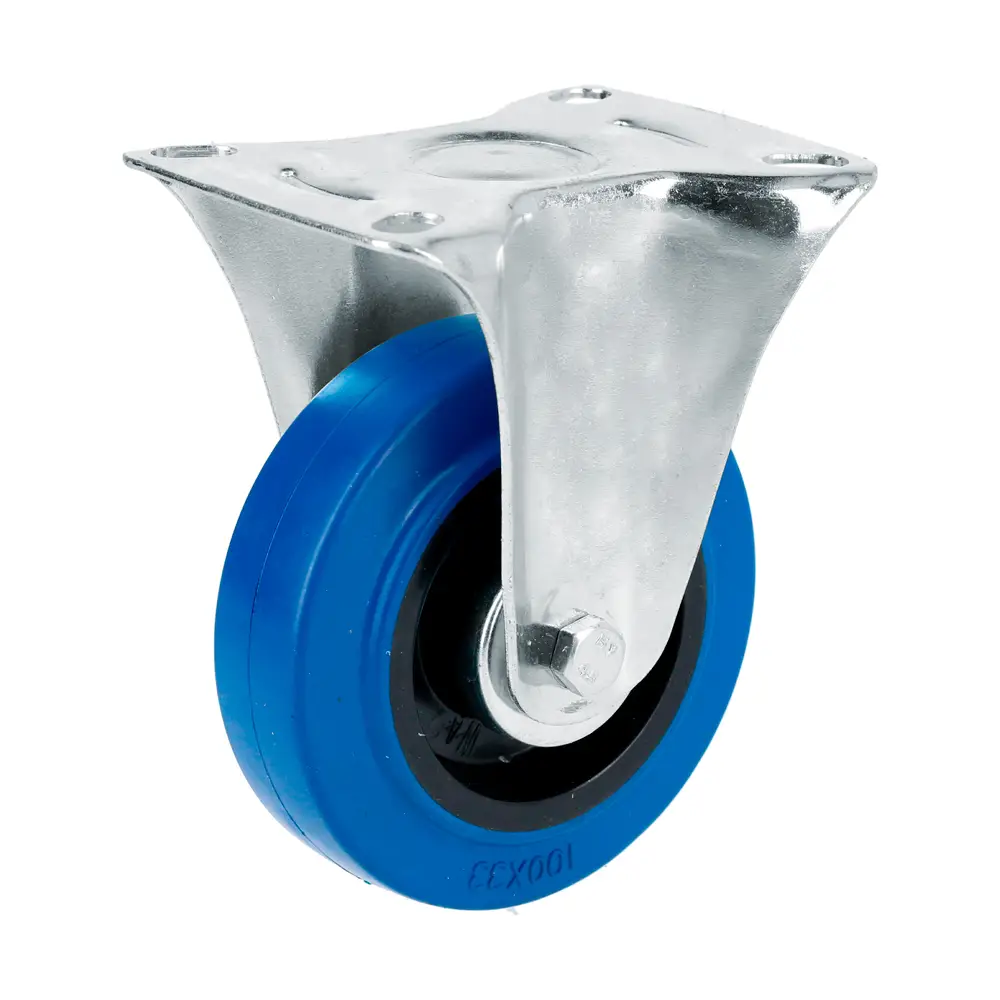 Garrucha caucho azul  3" RGO7F Surtek