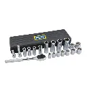 Juego dado cuadro 3/8" x 21pz; Pulgadas FOY