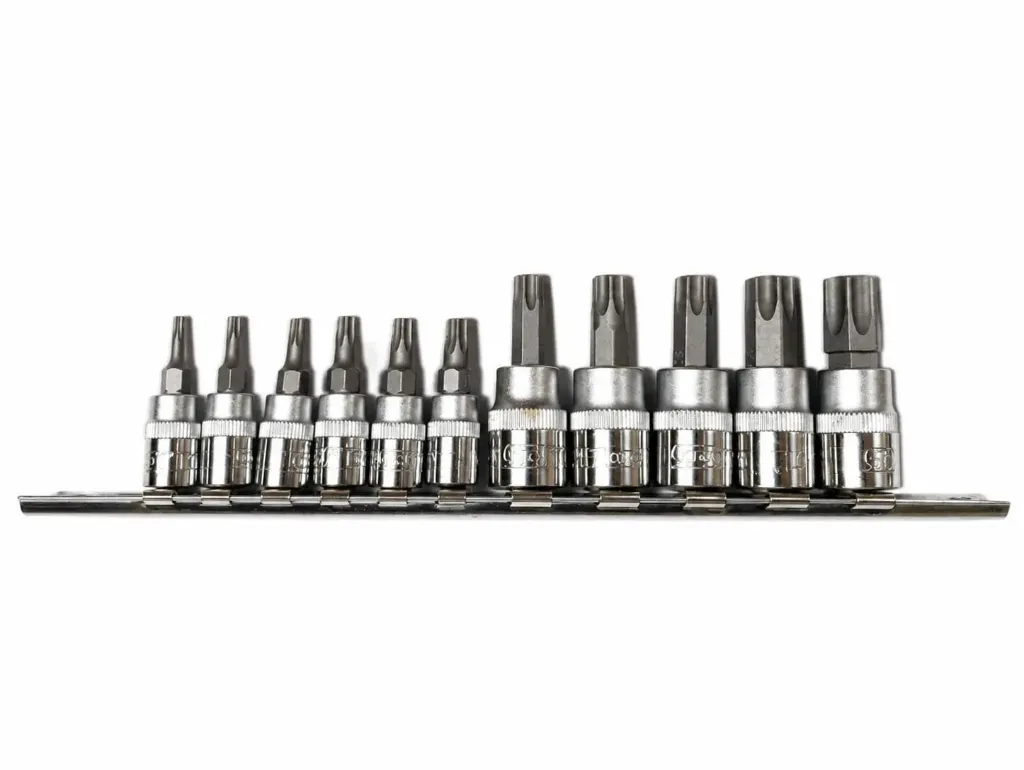 Juego 11 dados TORX T10 aT60 macho S7361 Taiwan
