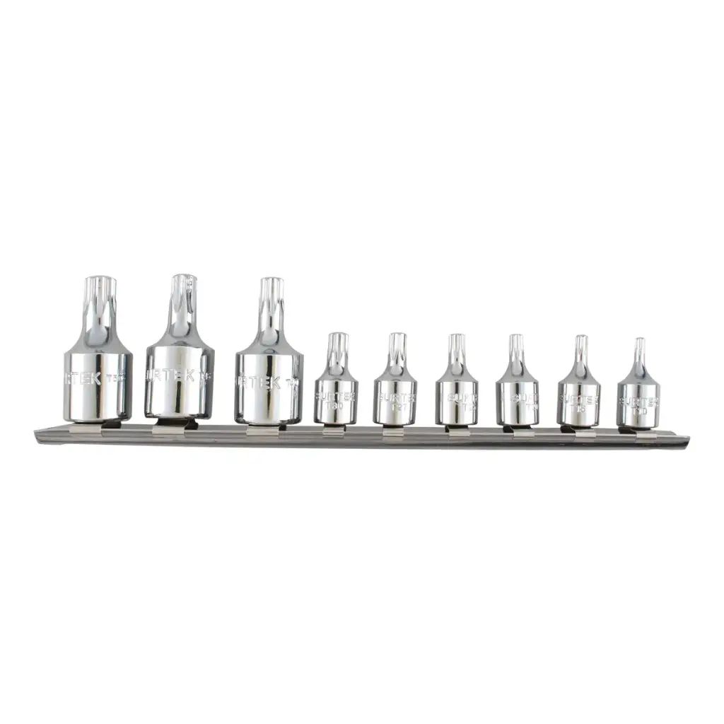Juego 9 dados TORX macho F4451T Surtek