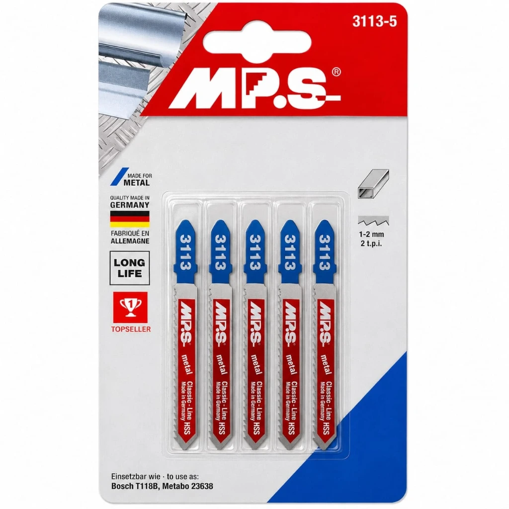 Sierra calar ECO/HSS. 12d. x 5pz "Bosch"-metal (3113-5)