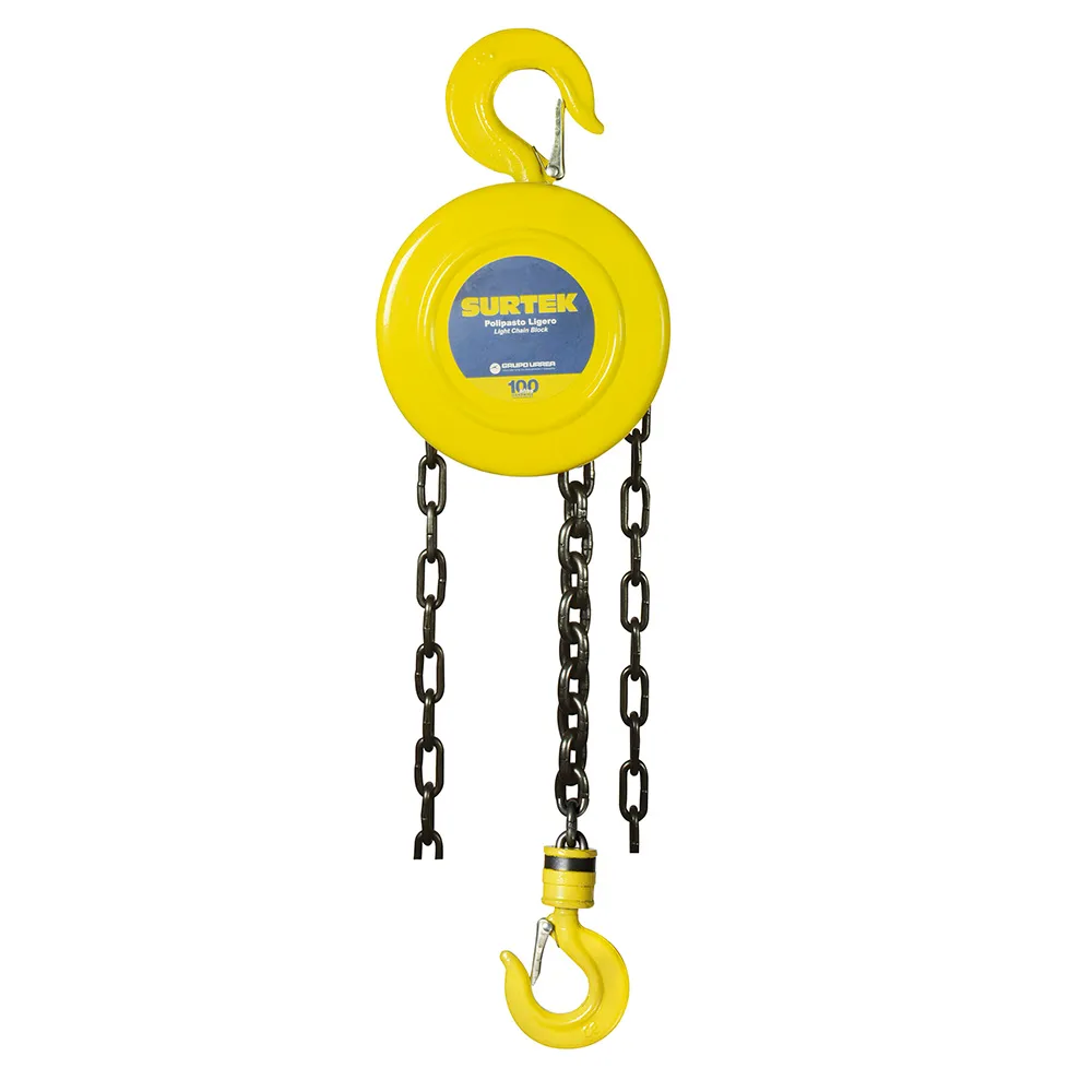 Tecle de cadena 3mts. 1 TON. liviano (POLAC2L) Surtek