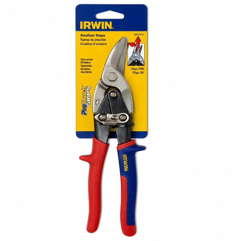 Tijera "IRWIN" aviac. roja