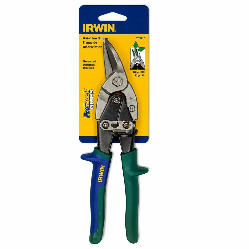 Tijera "IRWIN" aviac. verde