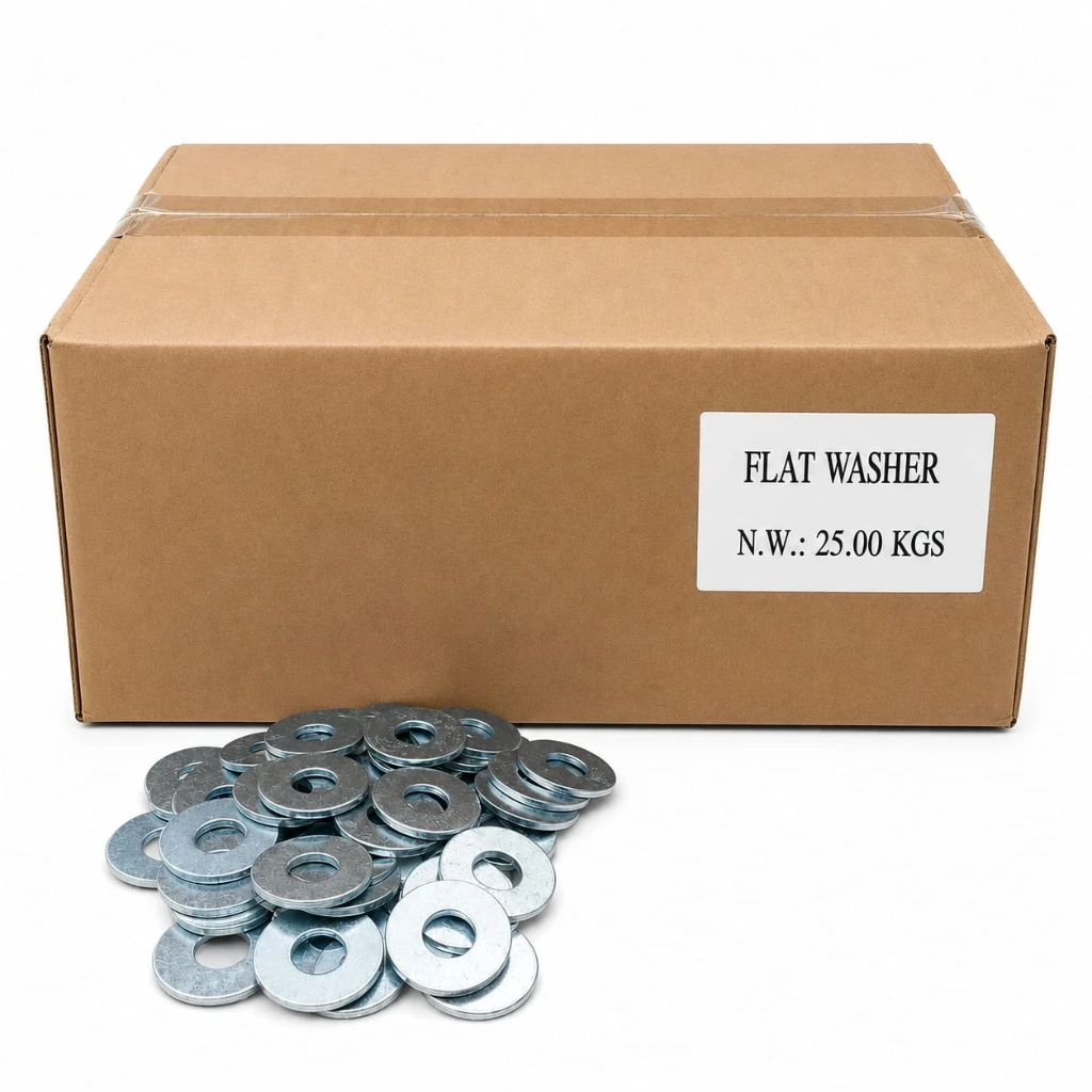 [930901] Caja de 25 Kg. arandelas planas 1/4"