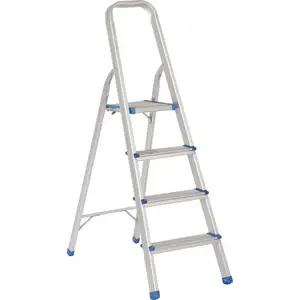 [ETTA4] Escalera Plegable Taburete Aluminio 4 Peldaños (ETTA4) Surtek