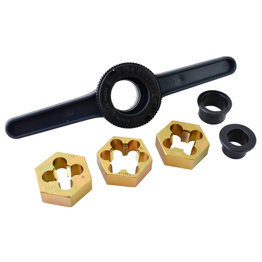 [TMP3] Juego terraja para tubo PVC 1/2 - 3/4 - 1" Surtek