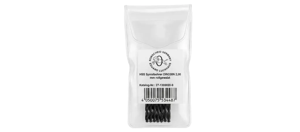 Broca HSS negras 2,0 mm