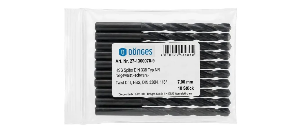 Brocas HSS negras 7,0 mm