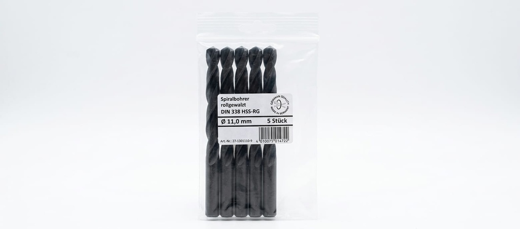Broca HSS negras 11,0 mm