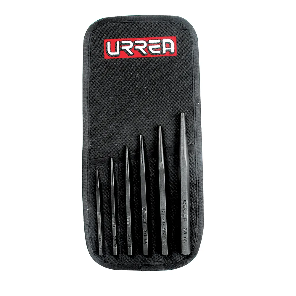 Juego punzon botador corto 6pz Urrea